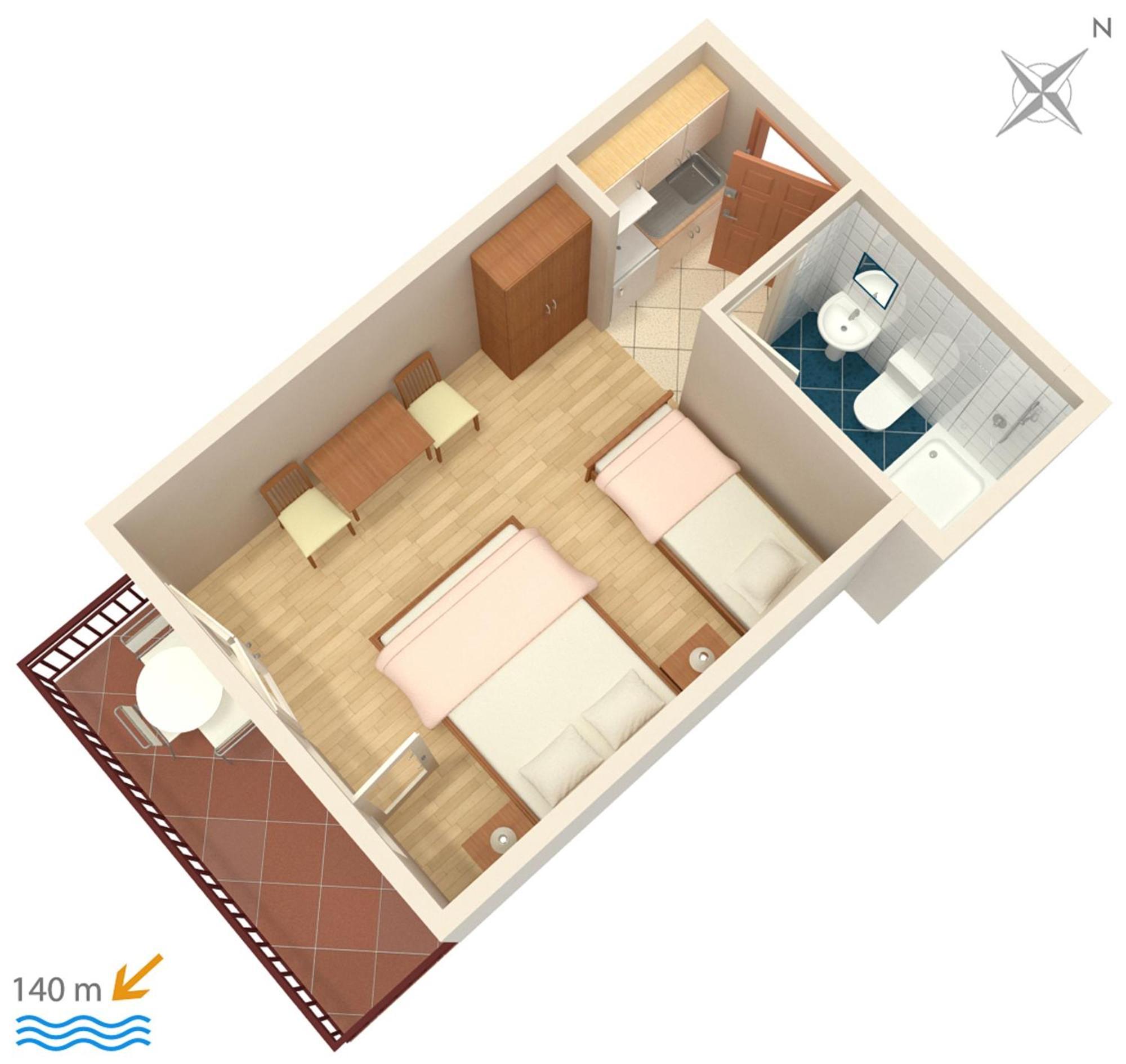Apartments And Rooms By The Sea Brela, Makarska - 2752 Dış mekan fotoğraf